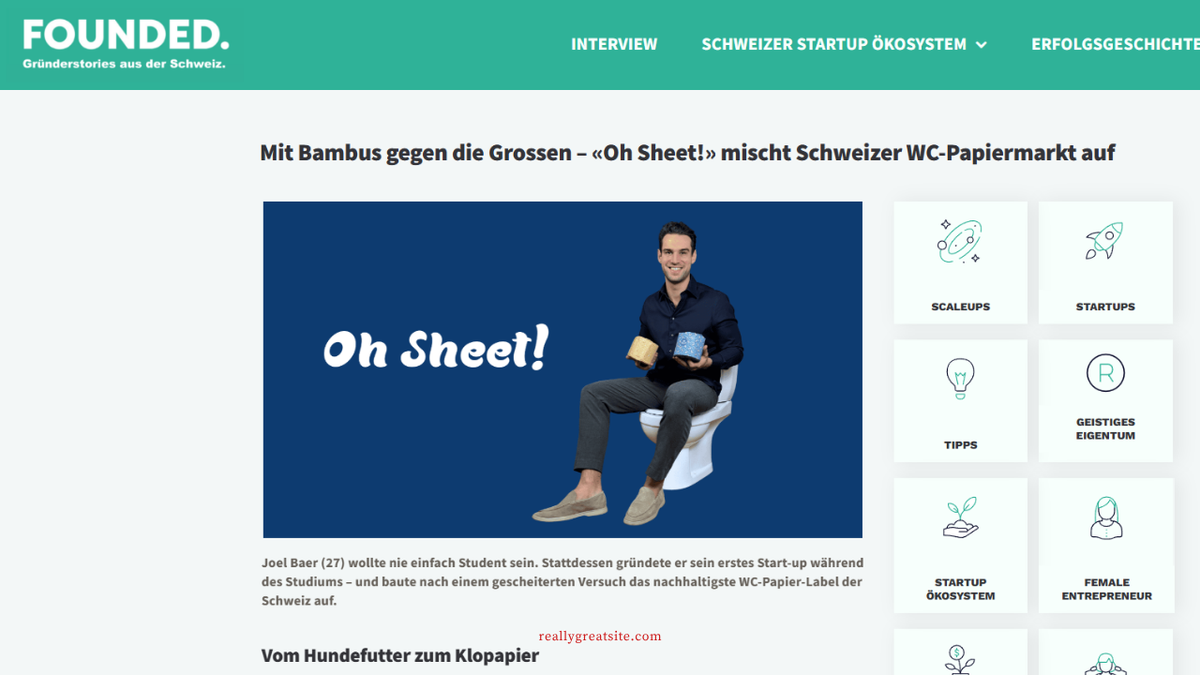 Oh Sheet! founded.ch