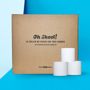 Premium 100% Bambus WC Papier - Naked Edition - Oh Sheet!